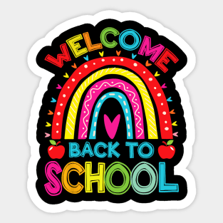 Back To School Teacher Students First Day Of School Sticker